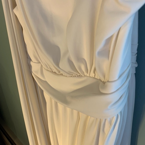 White Maggie London One-Shoulder Dress - Picture 5 of 9